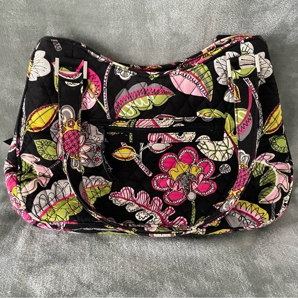 Vera Bradley Moon Blooms Mandy Shoulder Bag & Turn Lock Wallet Set Bundle - Picture 3 of 16